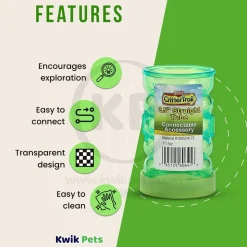 Kaytee CritterTrail Straight Tube Connectable Accessory for Small Pets 3.5-in
