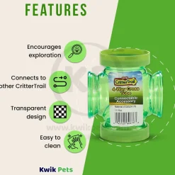 Kaytee CritterTrail 4-Way Cross Tube Connectable Accessory for Small Pets