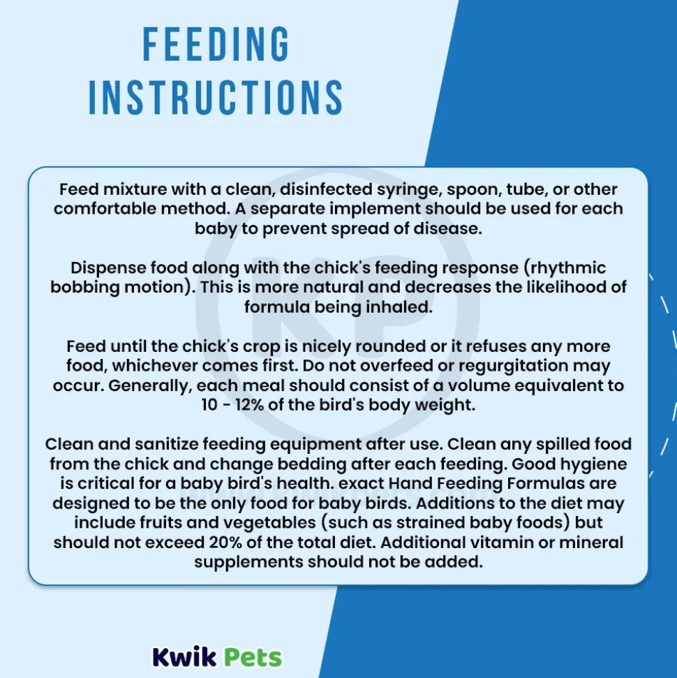 Kaytee Exact Handfeeding Formula for Baby Birds 5-lb