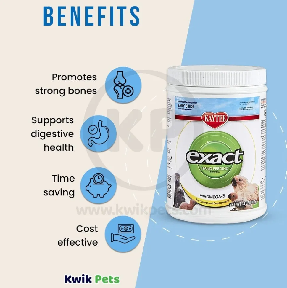 Kaytee Exact Handfeeding Formula for Baby Birds 18-oz