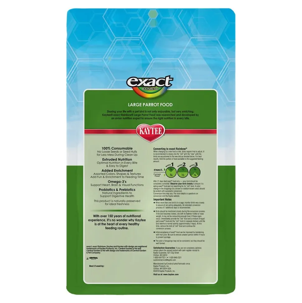 Kaytee Exact Rainbow Large Parrot Food 2.5-lb