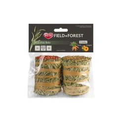 Kaytee Field+Forest Mini Hay Bales Carrot & Marigold for Rabbits Guinea Pigs & Chinchillas 2 Count 7-oz