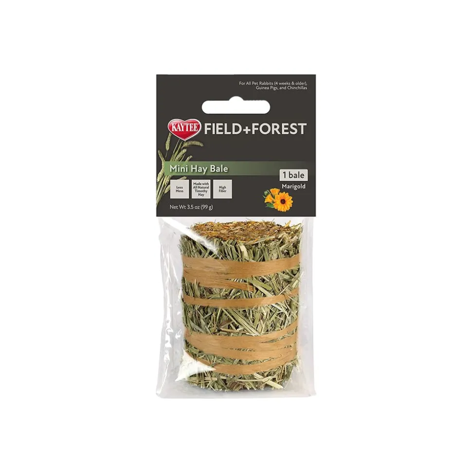 Kaytee Field+Forest Mini Hay Bale Marigold for Rabbits Guinea Pigs & Chinchillas 3.5-oz