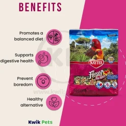 Kaytee Fiesta Big Bites Parrot & Conure Food 4-lb