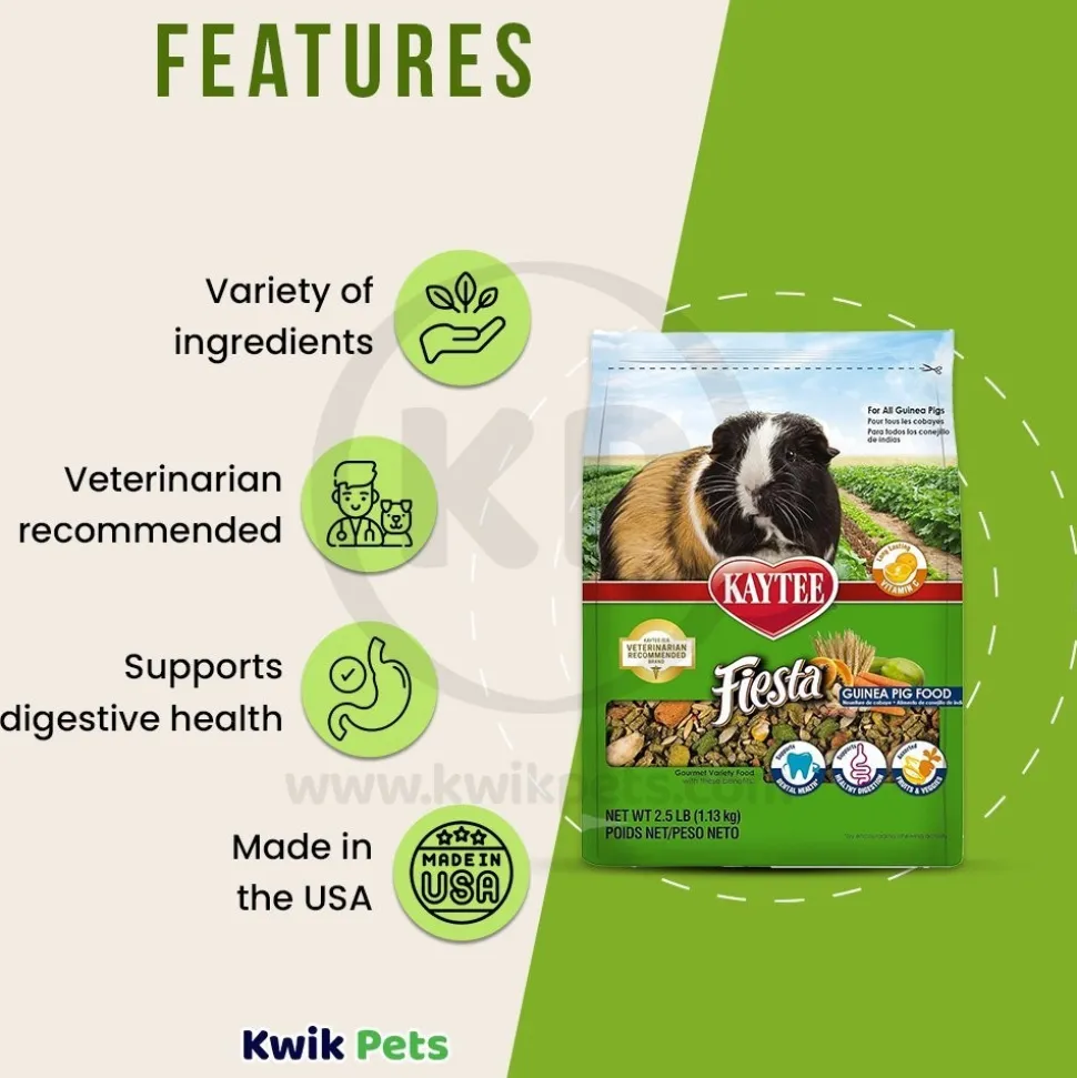 Kaytee Fiesta Guinea Pig Food 2.5-lb