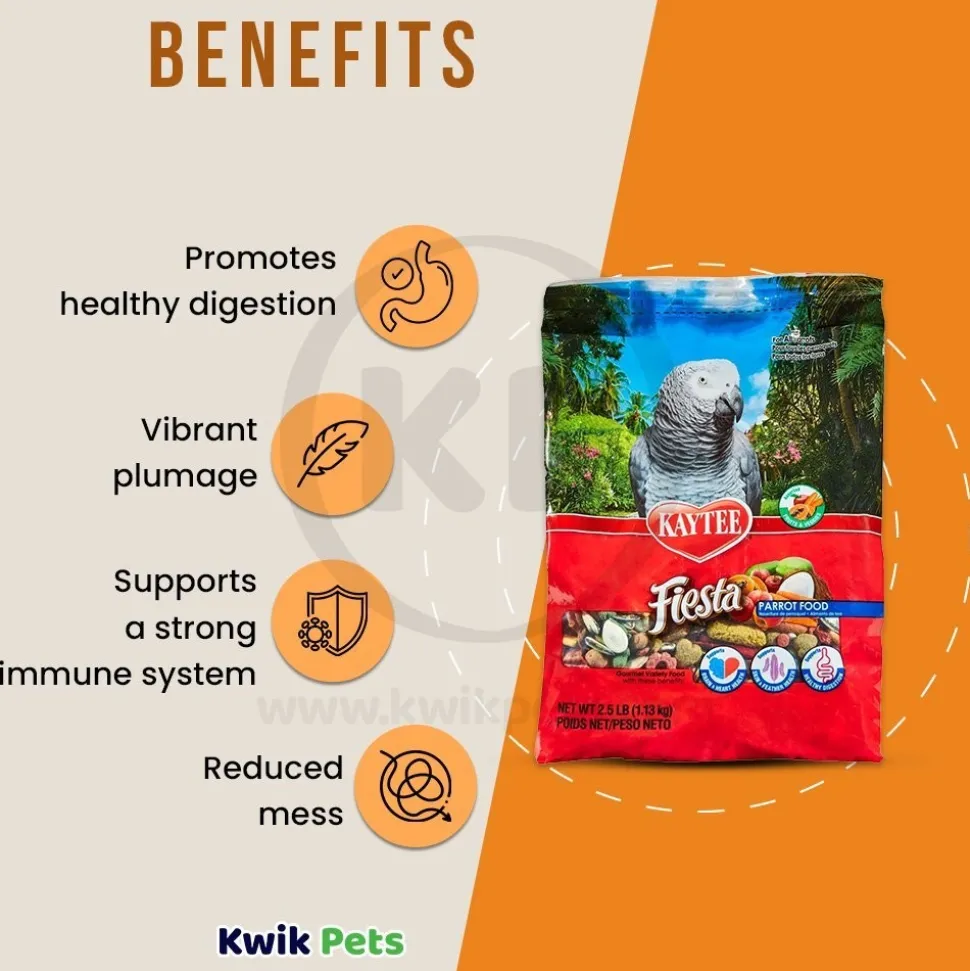 Kaytee Fiesta Parrot Food 2.5-lb