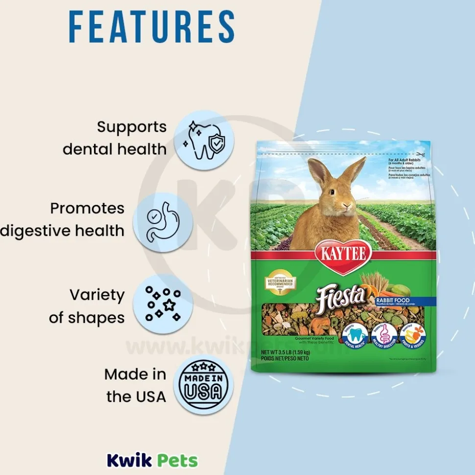 Kaytee Fiesta Rabbit Food 3.5-lb