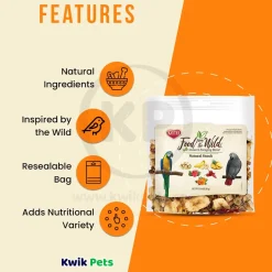 Kaytee Food from the Wild Natural Snack Medium & Large Pet Bird Treats 3-oz