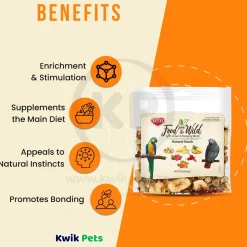 Kaytee Food from the Wild Natural Snack Medium & Large Pet Bird Treats 3-oz