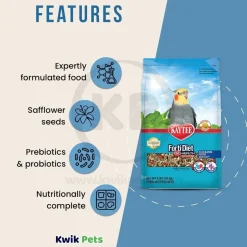 Kaytee Forti-Diet Pro Health Cockatiel Food with Safflower 4-lb