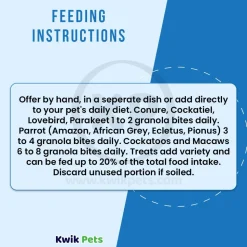 Kaytee Granola Bites with Superfoods Blueberry & Flax Pet Bird Treats 4.5-oz