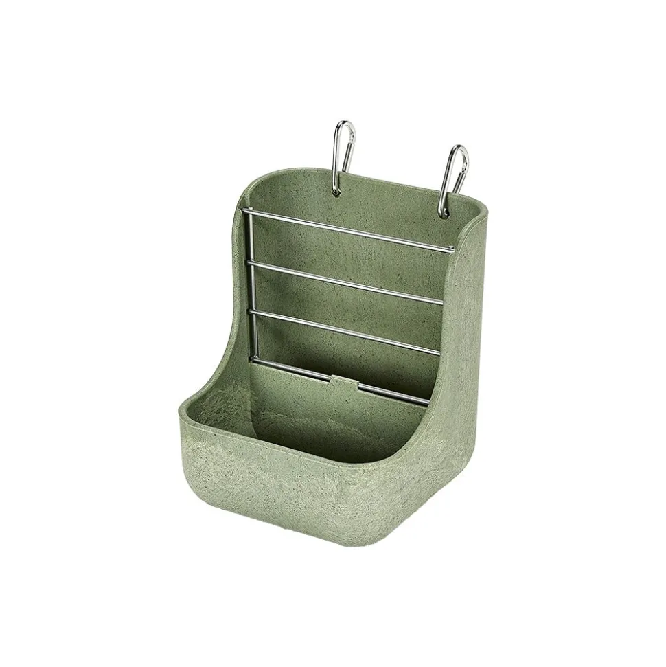 Kaytee Hay & Food Bin Feeder with Quick Locks 5.75 in X 6 in X 7 in