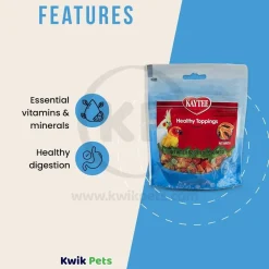 Kaytee Healthy Toppings Papaya Bits for All Pet Birds 2.5-oz
