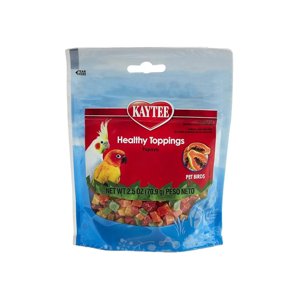 Kaytee Healthy Toppings Papaya Bits for All Pet Birds 2.5-oz