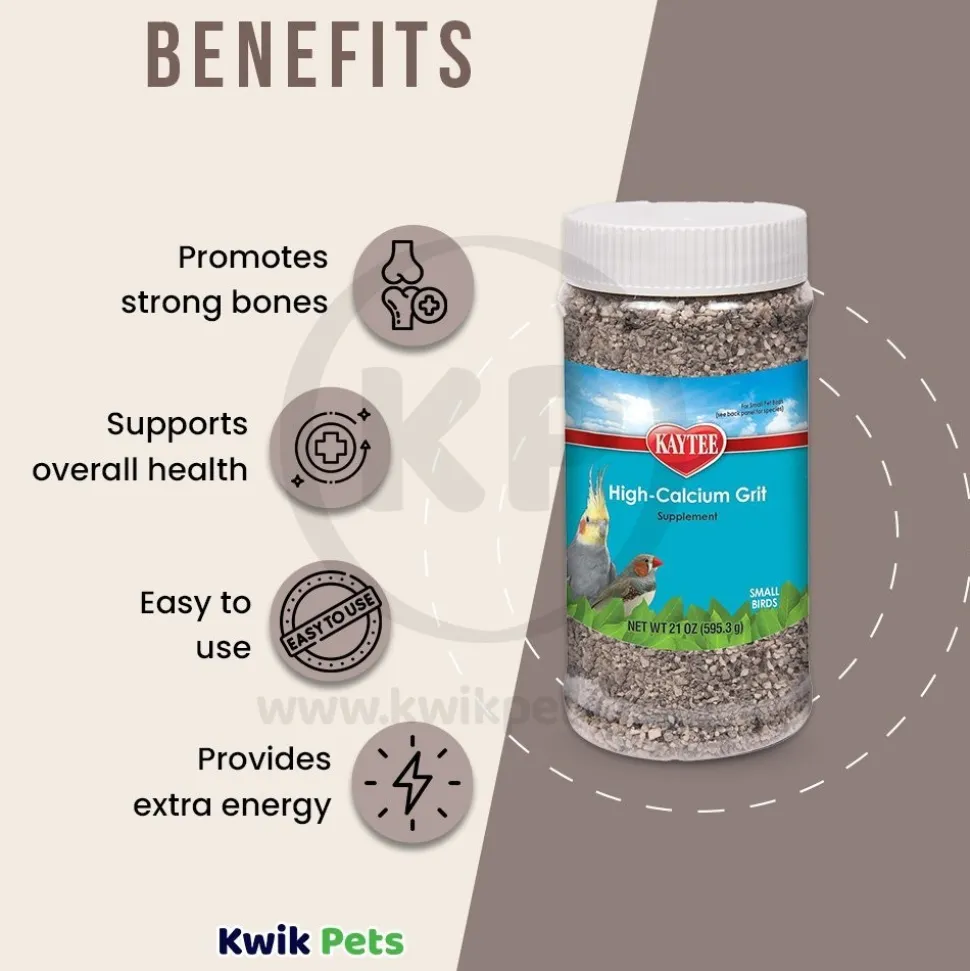 Kaytee Hi-Calcium Grit Supplement for Small Birds 21-oz