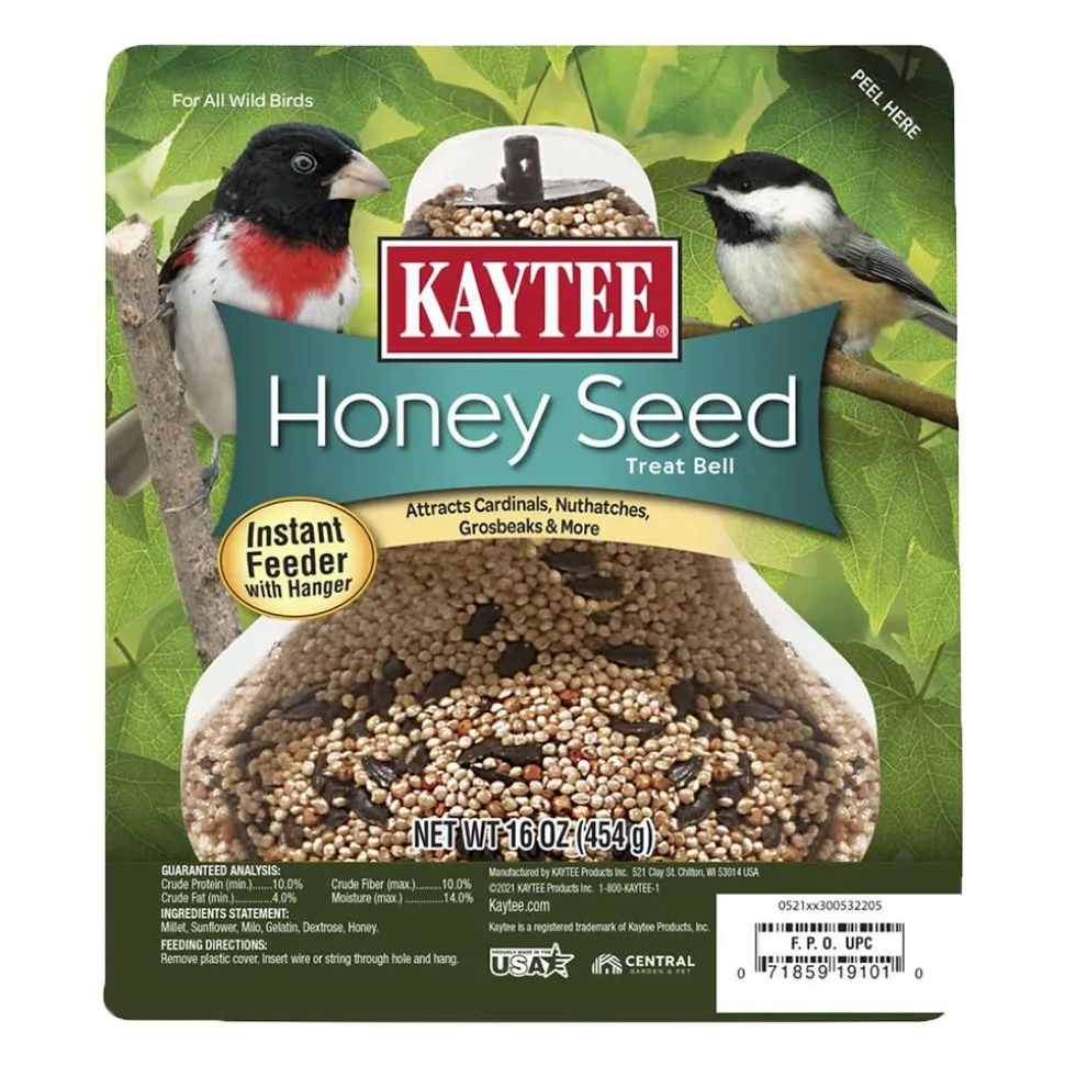 Kaytee Honey Seed Wild Birds Treat Bell 1-lb