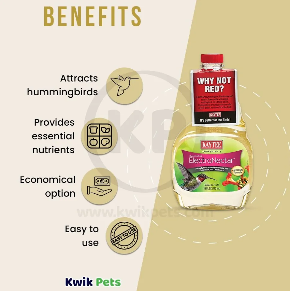Kaytee Hummingbird ElectroNectar Clear Food Concentrate 16-oz