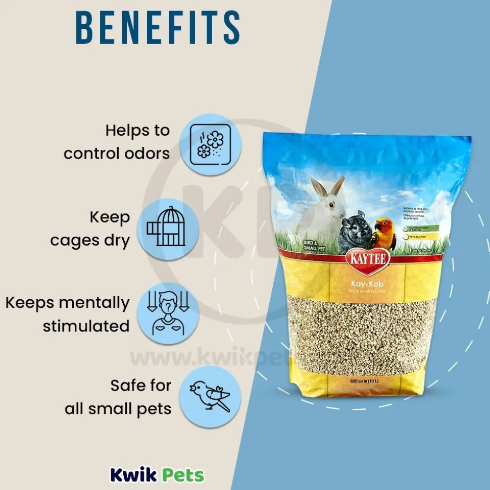 Kaytee Kay Kob Bird & Small Animal Natural Bedding & Litter 10 Liter