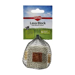 Kaytee Lava Block with Wood Chews for Small Animals 2.5 in X 2.5 in X 5 in