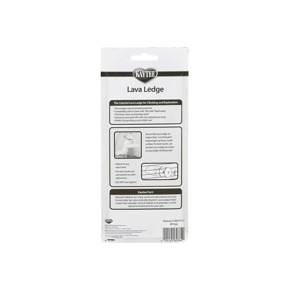 Kaytee Lava Ledge Small Animal Toy Assorted 6 in X 2.6 in X 1.25 in