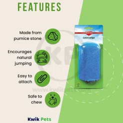 Kaytee Lava Ledge Small Animal Toy Assorted 6 in X 2.6 in X 1.25 in