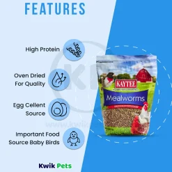 Kaytee Mealworms Wild Bird Food & Chicken Treat 32-oz