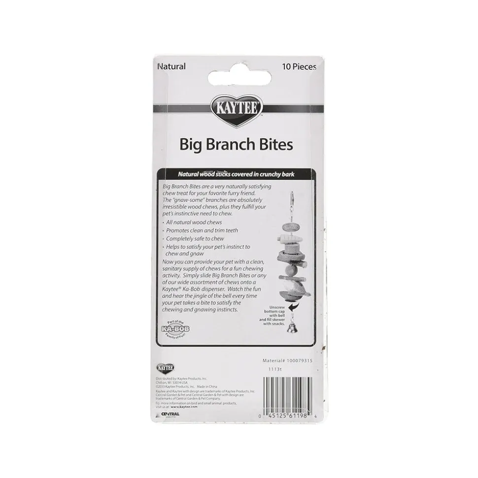 Kaytee Natural Big Branch Bites for Small Animals 10 Count