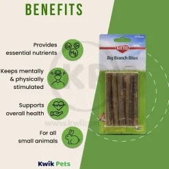 Kaytee Natural Big Branch Bites for Small Animals 10 Count