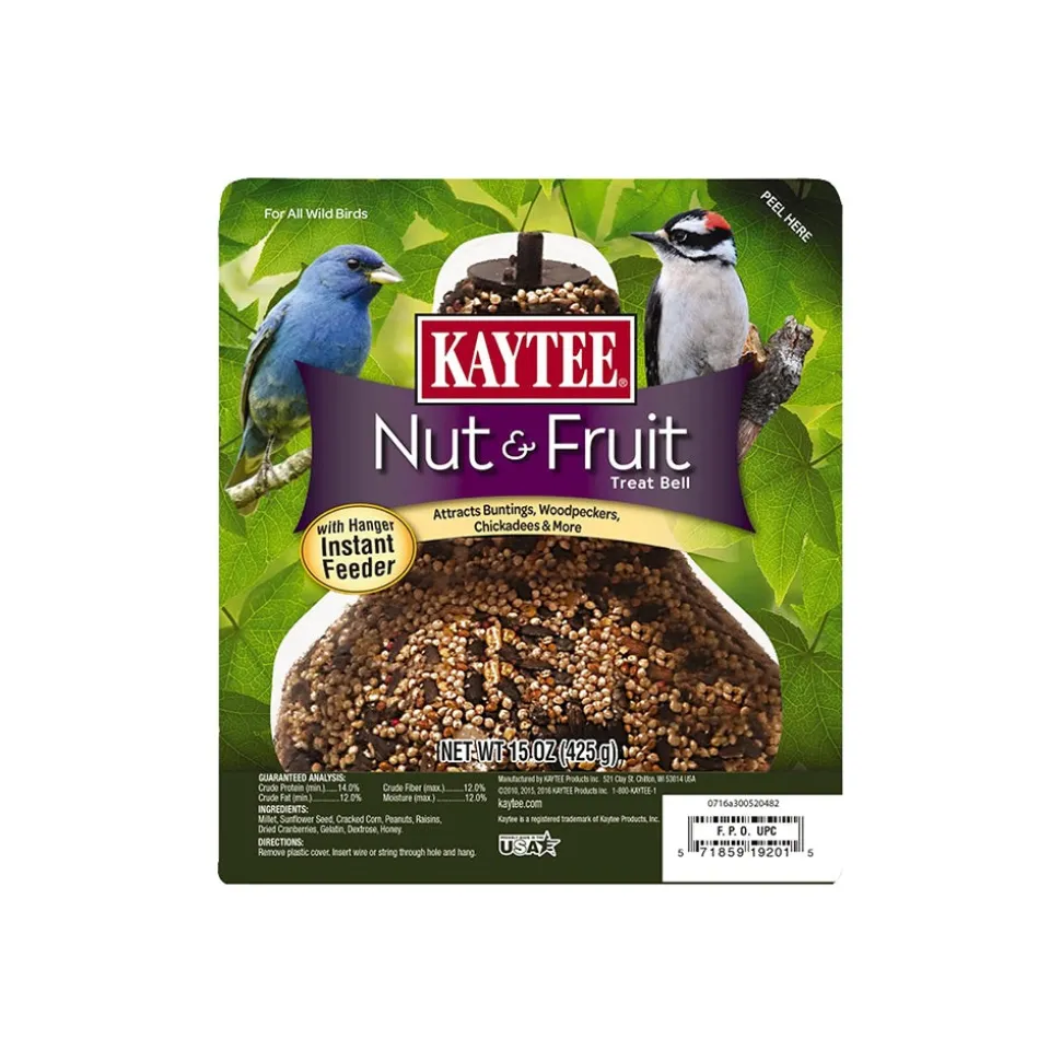Kaytee Nut & Fruit Seed Wild Bird Treat Bell 15-oz