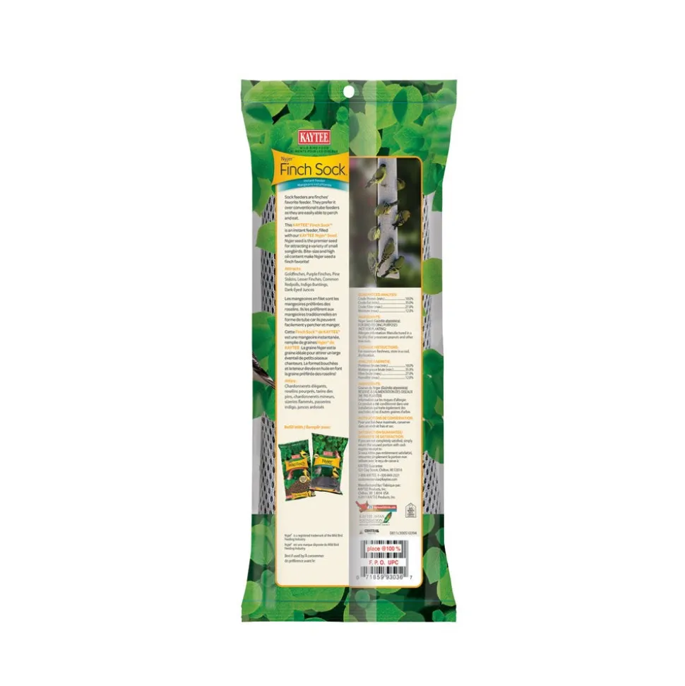 Kaytee Nyjer Finch Sock Wild Bird Food Instant Feeder 13-oz