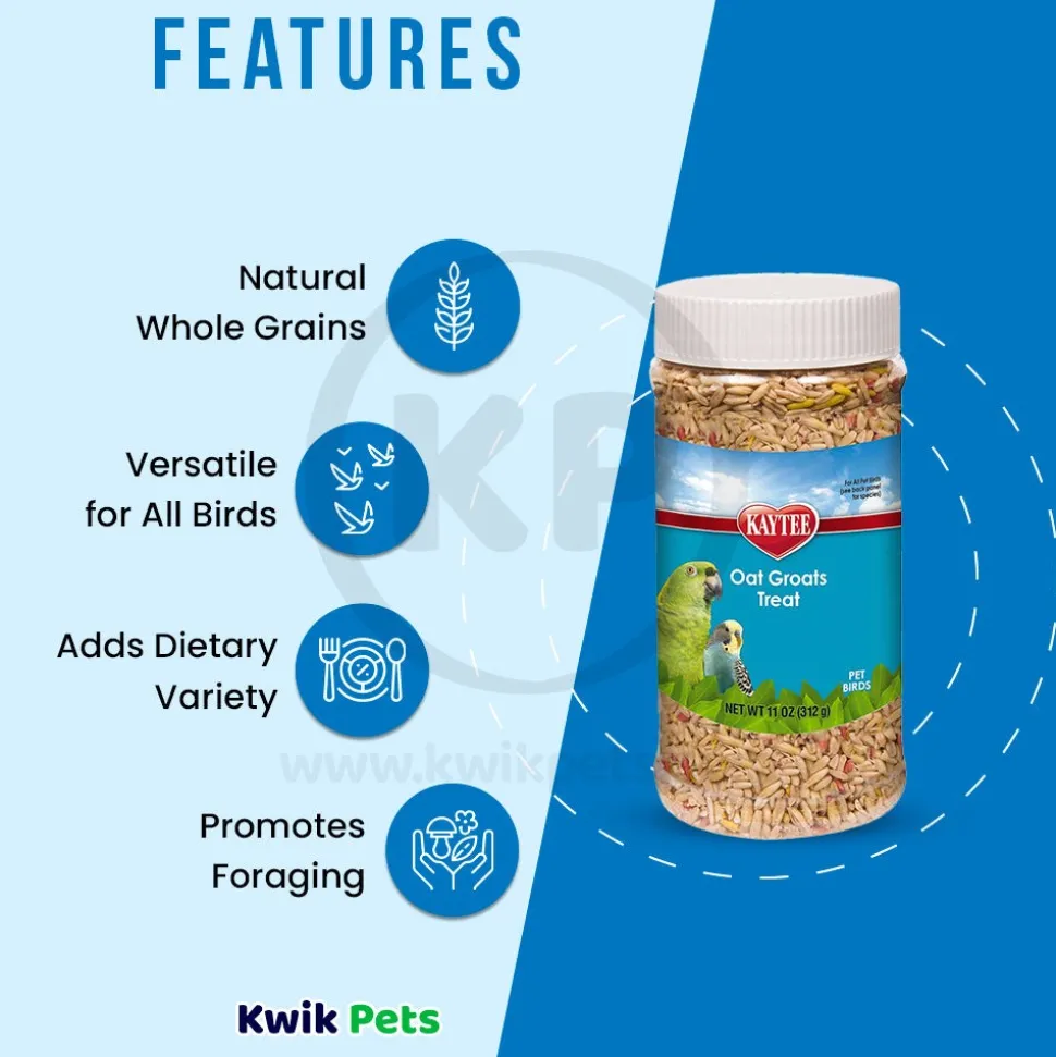 Kaytee Oat Groats Treat for All Pet Birds 11-oz