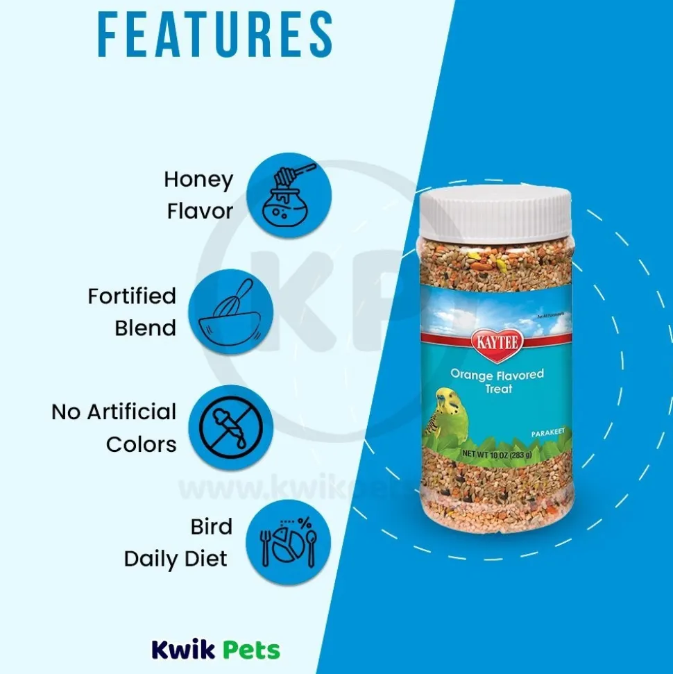 Kaytee Orange Flavored Parakeet Bird Treat 10-oz