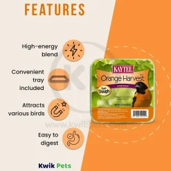 Kaytee Orange Harvest Wild Bird Suet Dough 11.75-oz