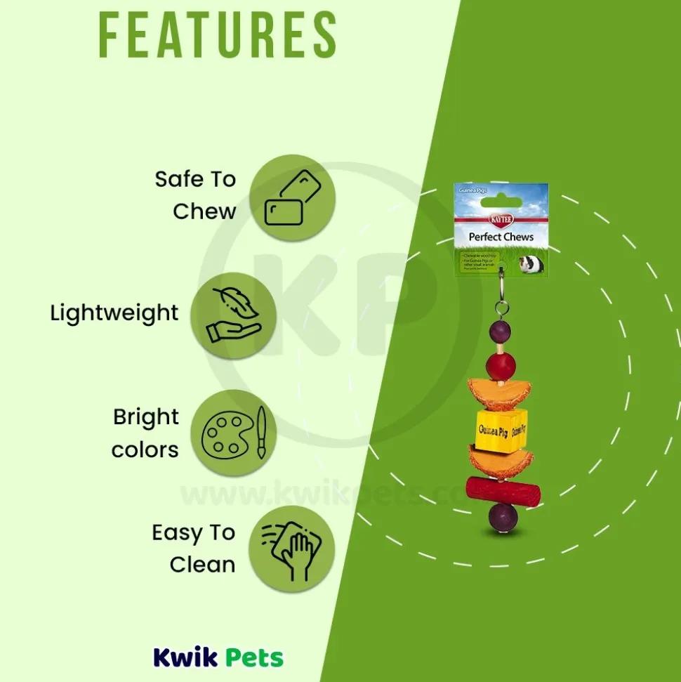 Kaytee Perfect Chews Guinea Pig Toy 1 in X 2.5 in X 9.3 in