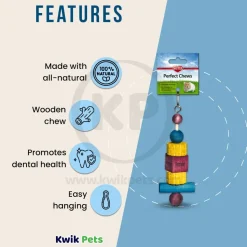 Kaytee Perfect Chews Hamster Toy 1.2 in X 2.5 in X 9.3 in