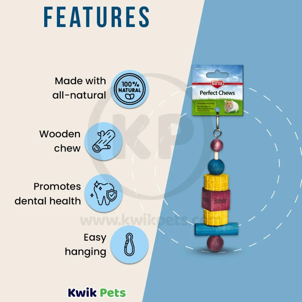 Kaytee Perfect Chews Hamster Toy 1.2 in X 2.5 in X 9.3 in