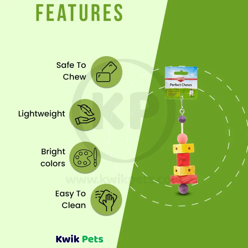 Kaytee Perfect Chews Rat Toy 2.12 in X 2.5 in X 9 in