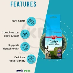Kaytee Premium Timothy Chew-A-Bowl Small Animal Treats