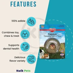 Kaytee Premium Timothy Roll'n'Toss Small Animal Treats