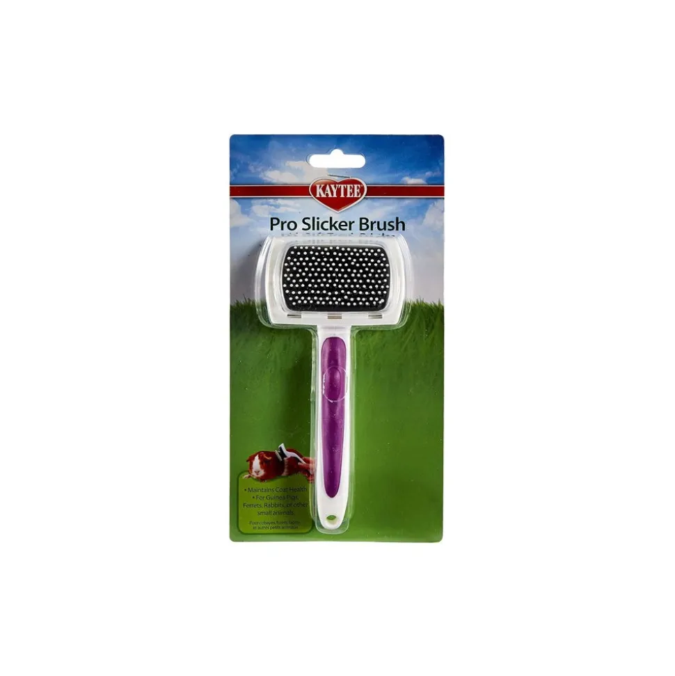 Kaytee Pro-Slicker Brush for Small Animals White
