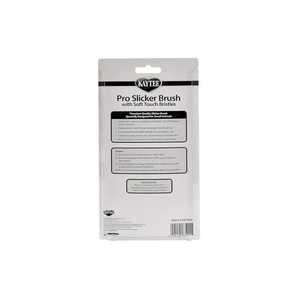 Kaytee Pro-Slicker Brush for Small Animals White