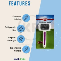 Kaytee Pro-Slicker Brush for Small Animals White