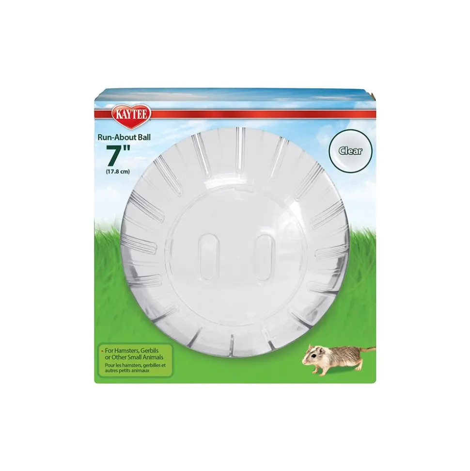 Kaytee Run-About Small Animal Mini Exercise Ball Clear 7-in