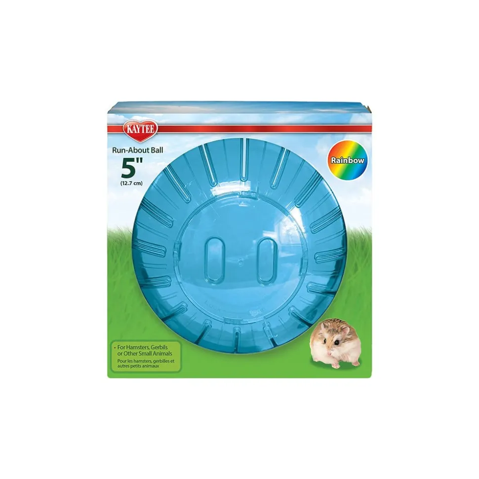 Kaytee Run-About Small Animal Mini Exercise Ball Rainbow 5-in