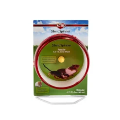 Kaytee Silent Spinner Wheel for Small Animals Clear Regular 6.5-in