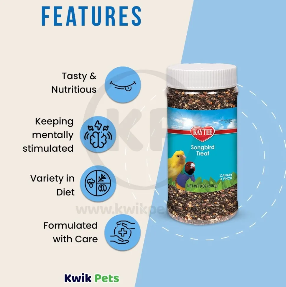 Kaytee Songbird Treat Jar for Canary & Finch 9-oz