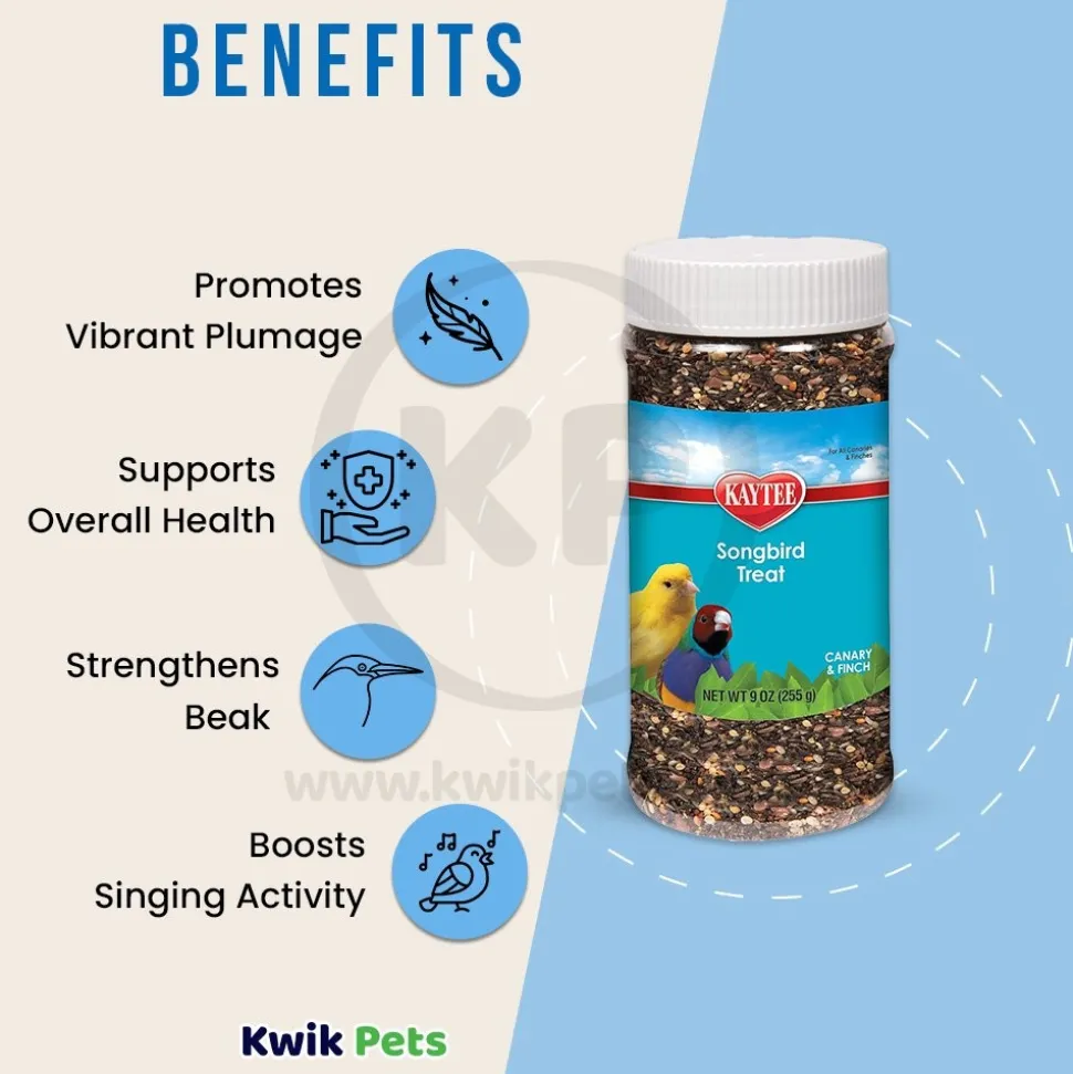 Kaytee Songbird Treat Jar for Canary & Finch 9-oz
