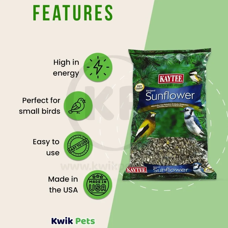 Kaytee Striped Sunflower Wild Bird Food 5-lb