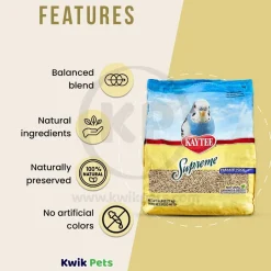 Kaytee Supreme Parakeet Food 5-lb