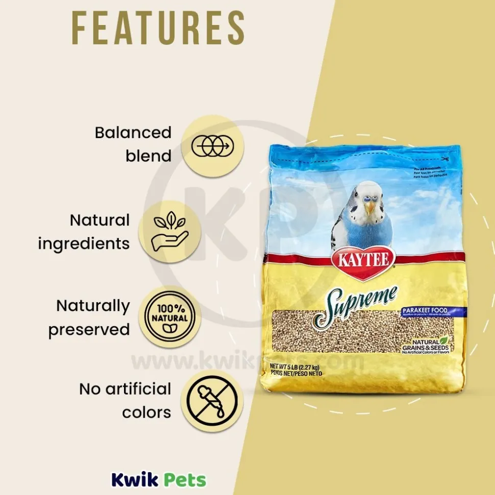 Kaytee Supreme Parakeet Food 5-lb